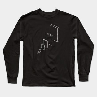 Domino effect: Netwon's First Law of Motion Long Sleeve T-Shirt